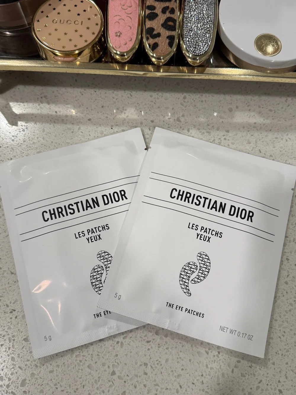 Christian Dior❕Set of Two ! Sheets Gray Eye Patches